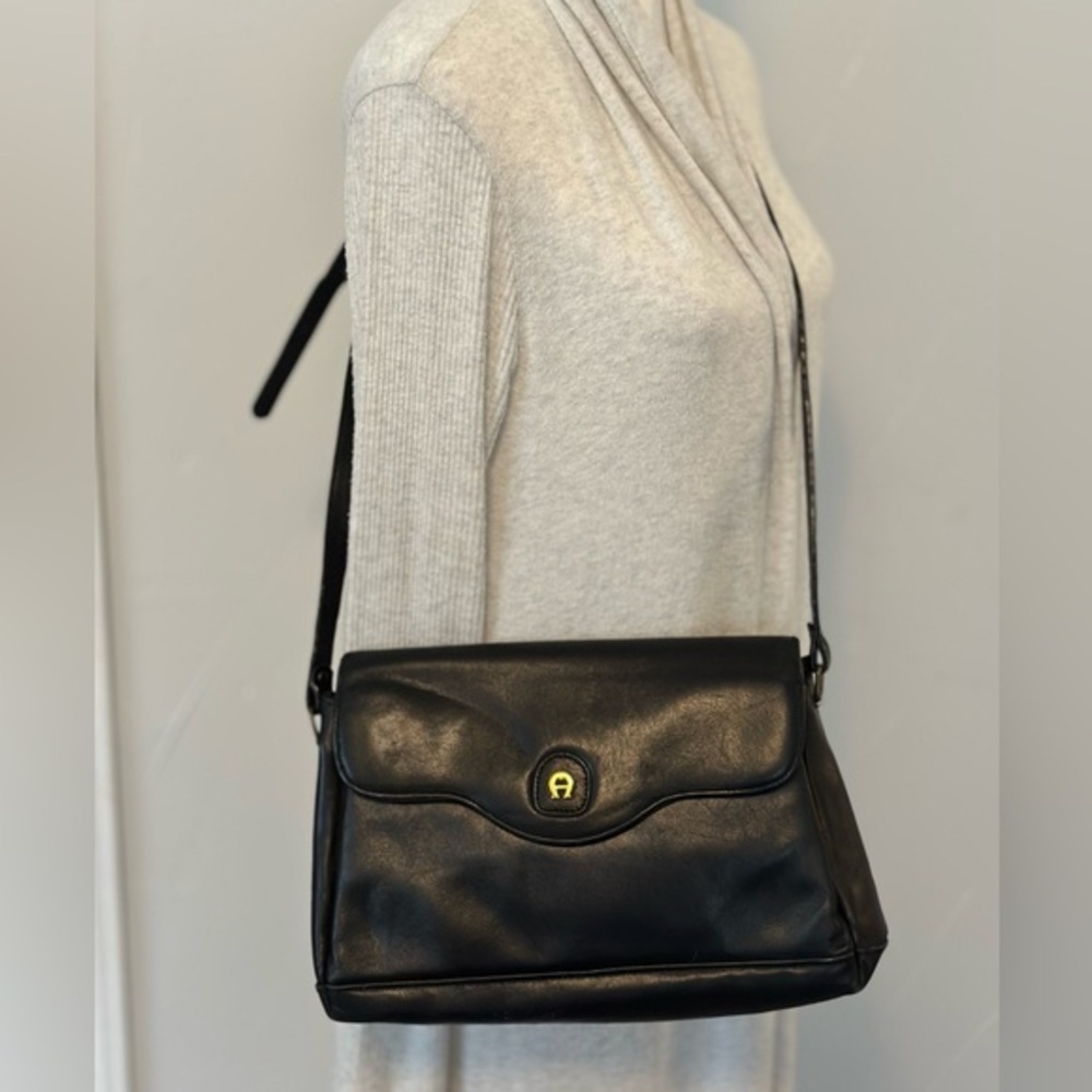Etienne Aigner Medium Sized Genuine Leather Crossbody Bag